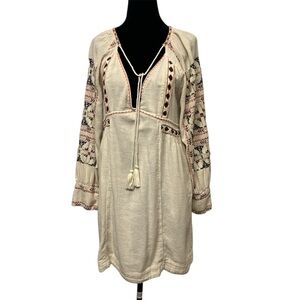 Free People All My Life CreamMini Tunic Dress